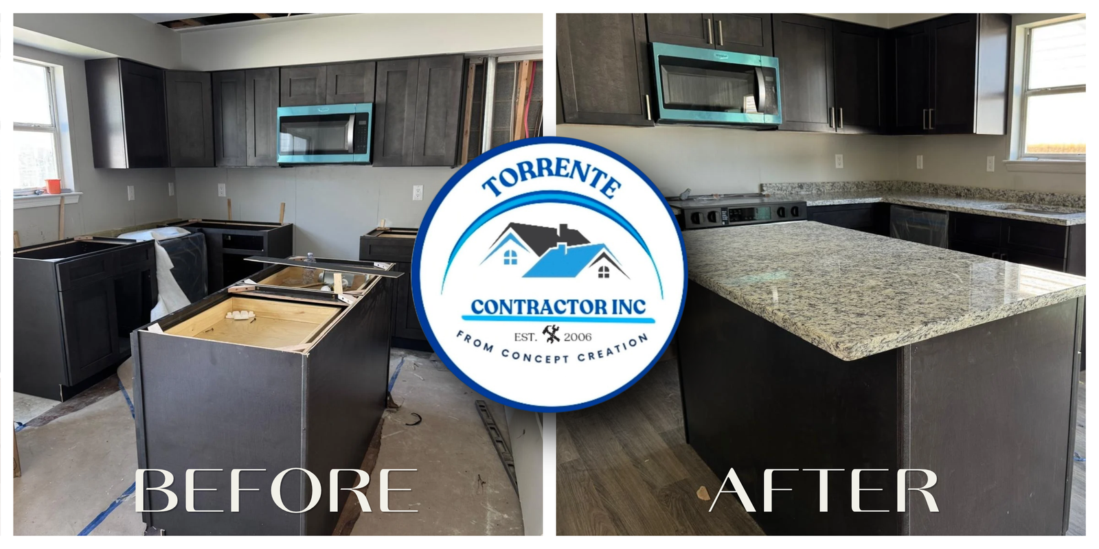 before vs after , services from torrente contractors inc